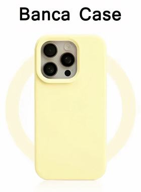 奶黄色新款苹果15promax手机壳硅胶适用iPhone14pro纯色情侣款12百搭男女13全包防摔保护套14plus个性ins16pm