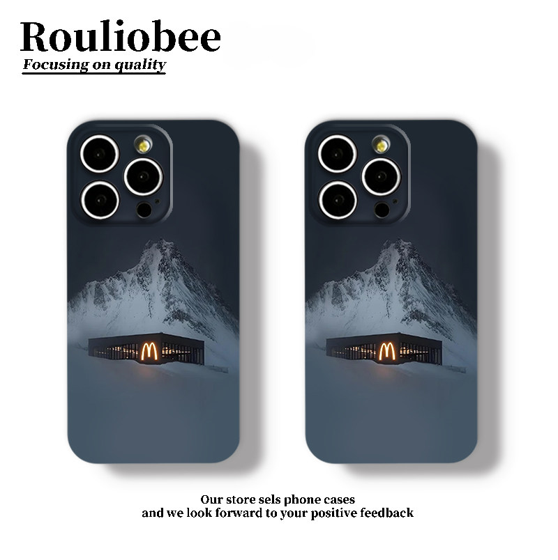 雪山麦当当适用苹果16promax手机壳新款iphone17华为mate70pura80小米15ultra荣耀400reno14红米k80vivos30套,3C数码配件,手机保护套/壳,淘宝优惠券,粉丝福利购,淘宝优惠卷