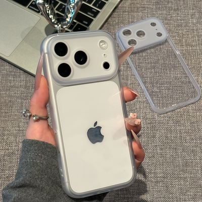 【包拍照按键】适用于苹果17promax手机壳轻薄透明磨砂iPhone17air全包镜头硅胶16plus简约软壳15/14防摔男女
