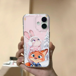 80ins风findX9 红米K90 X8可爱vivox300全包软壳 15promax新款 适用IPhone17promax朱迪尼克看雪手机壳小米17