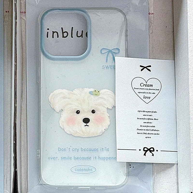 蝴蝶结小狗西高地适用苹果iPhone16Promax手机壳华为Mate60pura70NOVA13荣耀300小米15OPPO12大孔白色VIVO套
