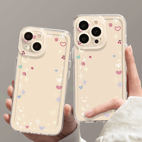 环绕月亮星星适用苹果16promax手机壳华为p70全包reno12小米vivo荣耀200红米note13创意iPhone15硅胶14软套13