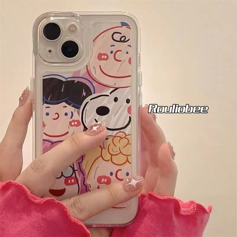 涂鸦卡通适用苹果14/13pro手机壳小米12新款iPhone11防摔vivo软壳a72软nova9女硅胶华为男oppo防摔套vivo透明