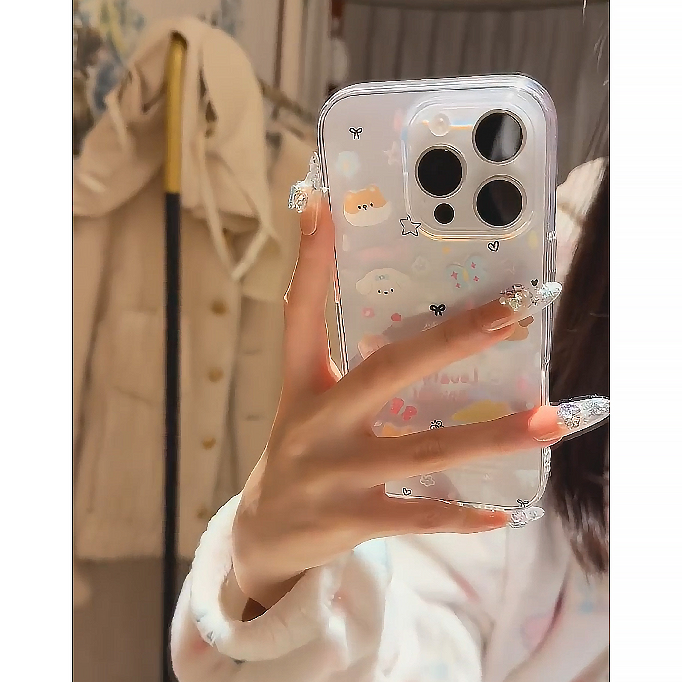 ins风卡通可爱小猫小狗适用iphone16promax手机壳苹果13趣味14华为pura70vivox200小米15防摔oppo软套红米k80