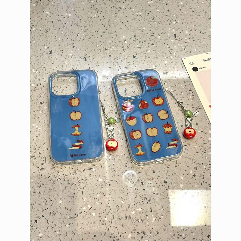 一个苹果核的诞生~小众ins风插画好治愈呀!!适用苹果16promax手机壳iphone15新款14pro女款13华为荣耀vivoppo