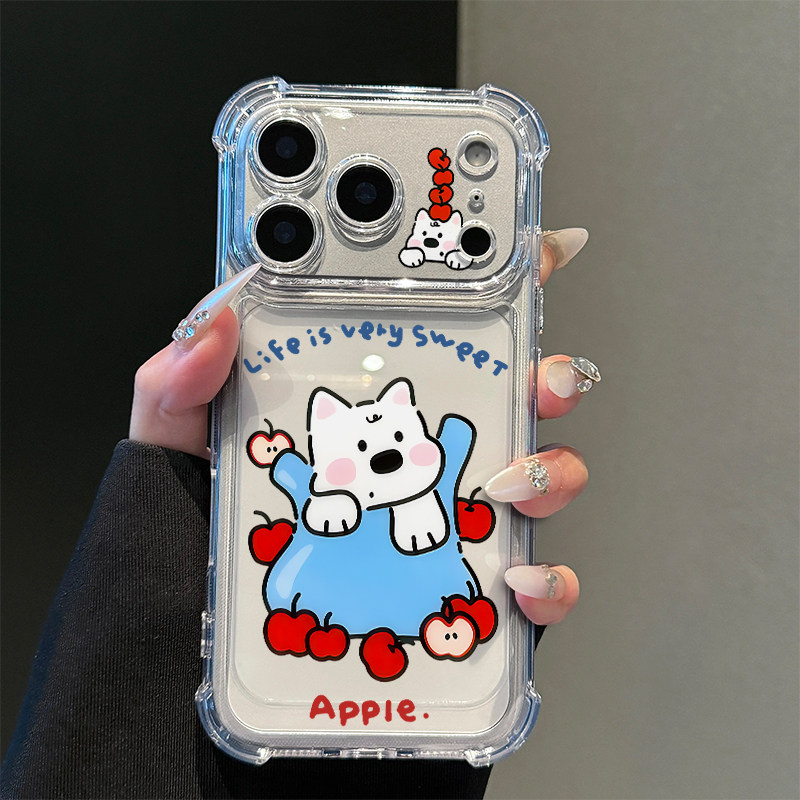 一袋子苹果西高地适用iPhone18手机壳苹果17pro华为pura90mate80小米17荣耀600VIVO四角防摔OPPO16红米note15