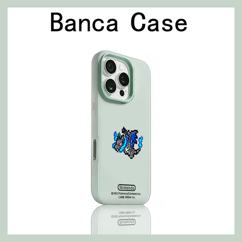 像素喷火龙二合一适用于iPhone16pro手机壳15plus新款苹果17promax小众个性14pro果冻卡通13防摔12/11保护套