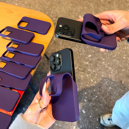 ins高级感半包暗夜紫适用iPhone16promax手机壳15pro简约14plus保护壳苹果14/13防摔12个性11男女款16/15防摔
