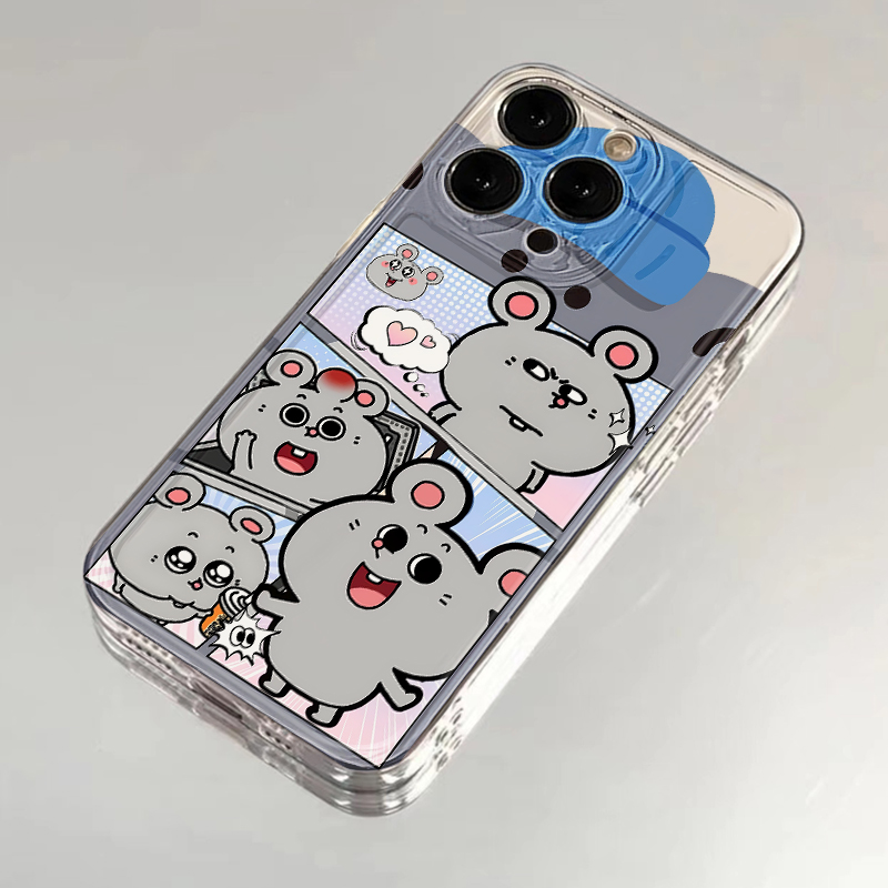 美叽和大鼠手机壳苹果16pro华为pura70周边iPhone15Promax小米14搞怪vivo表情包OPPO恶搞13卡通12打工人x适用