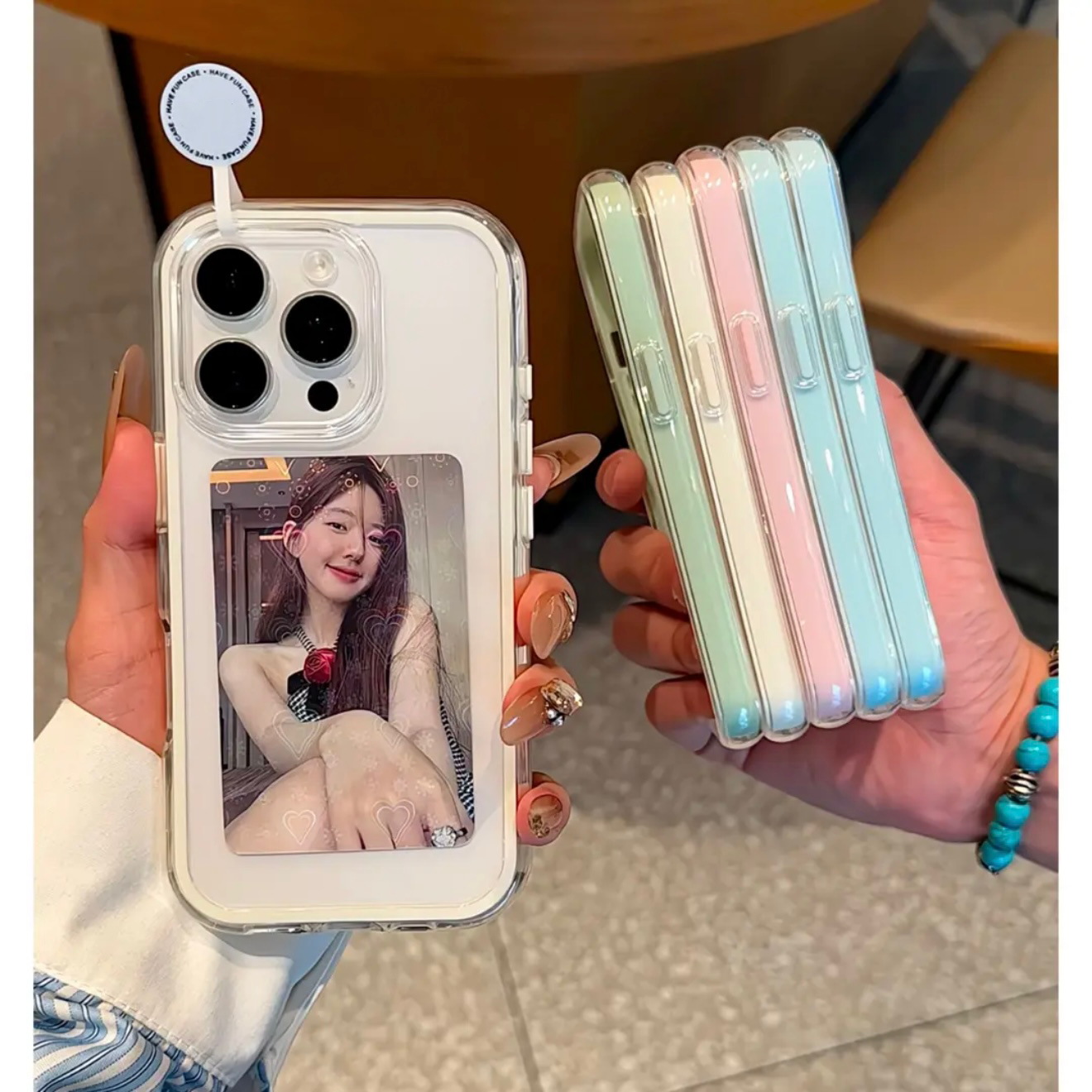 适用于苹果15promax手机壳透明纯色边框iPhone16promax软硅胶14简约ins风韩风13爆款保护套15防摔12可放小卡