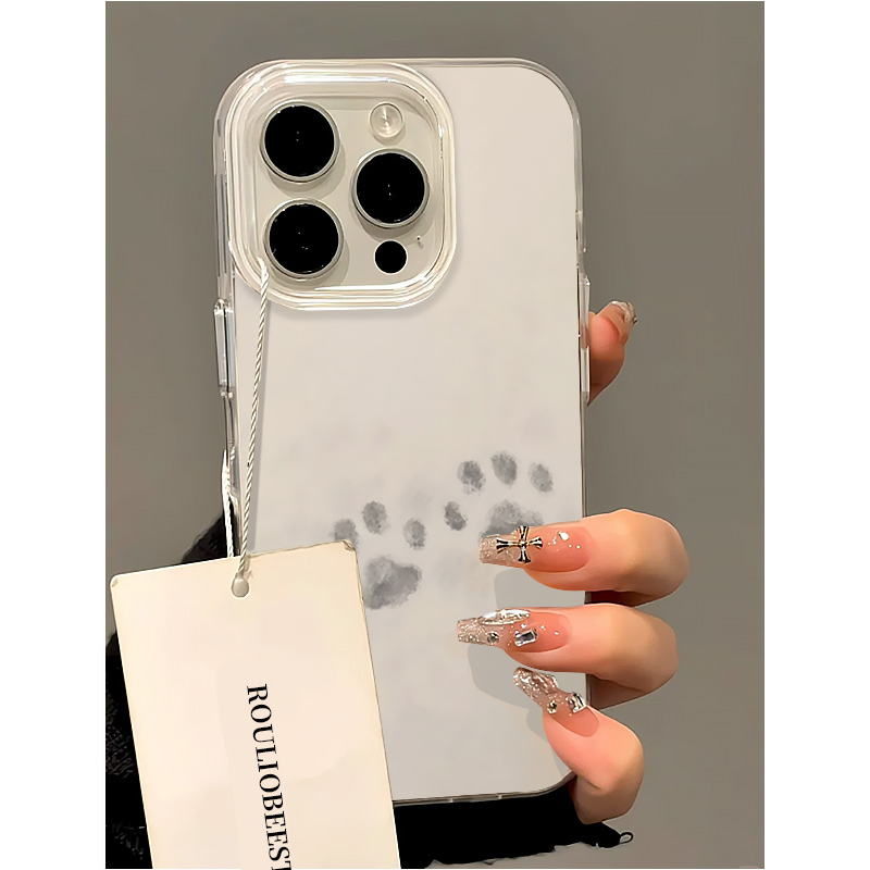 创意简约个性猫爪适用苹果16promax手机壳iphone15plus可爱vivox200小米15红米K80华为P70荣耀90oppofindx8套