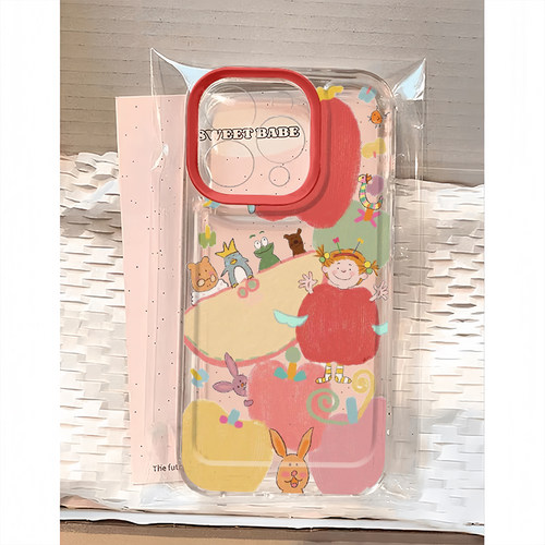 苹果coco酱女孩适用苹果16promax手机壳iPhone14卡通华为mate70荣耀300透明Reno13小米15vivox200s19软套k80