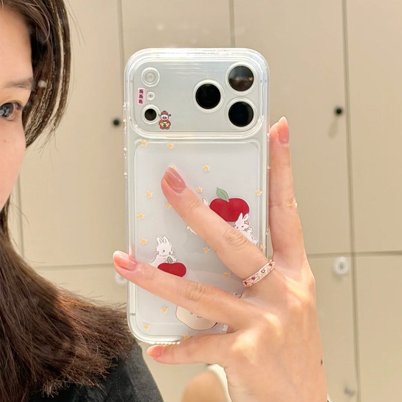 红苹果星星兔子圣诞节适用苹果17promax手机壳iPhone16pro小米15reno14华为Pura80软套vivox200红米K80荣耀90,3C数码配件,手机保护套/壳,淘宝优惠券,粉丝福利购,淘宝优惠卷