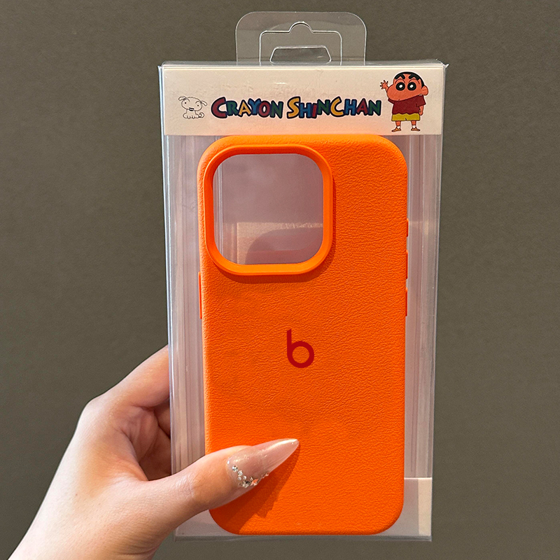 英文Beats适用iPhone16promax手机壳新款ip17promax创意苹果15plus荔枝纹14pro日韩少女13pro设计感12个性11