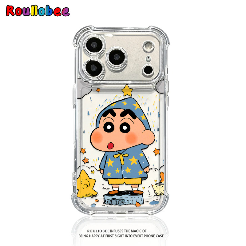 雨衣星星小新适用iPhone18promax手机壳苹果17pro华为pura90mate80小米17荣耀600VIVO四角防摔OPPO红米note15