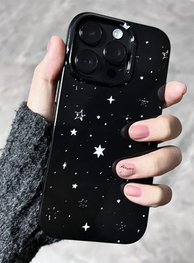 潮酷y2k满屏星星适用16苹果15ProMax手机壳iPhone13全包15新款12Pro软14Promax防摔xs保护套14个性甜酷xr女7p