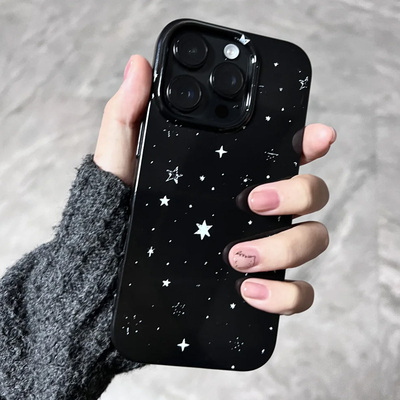 潮酷y2k满屏星星适用16苹果15ProMax手机壳iPhone13全包15新款12Pro软14Promax防摔xs保护套14个性甜酷xr女7p