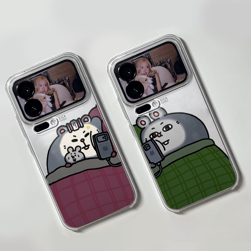 被子美叽和大鼠适用苹果17promax手机壳iPhone16pro小米15卡通reno14华为Pura80p软套vivox200红米K80荣耀400