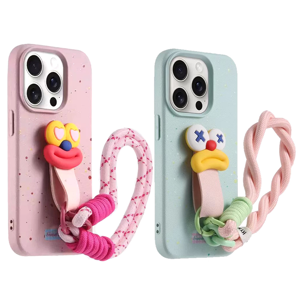 【带挂绳】粉色腊肠嘴指环苹果16promax手机壳iphone15promax新款苹果15套苹果13硅胶14防摔12女ProMax适用PM