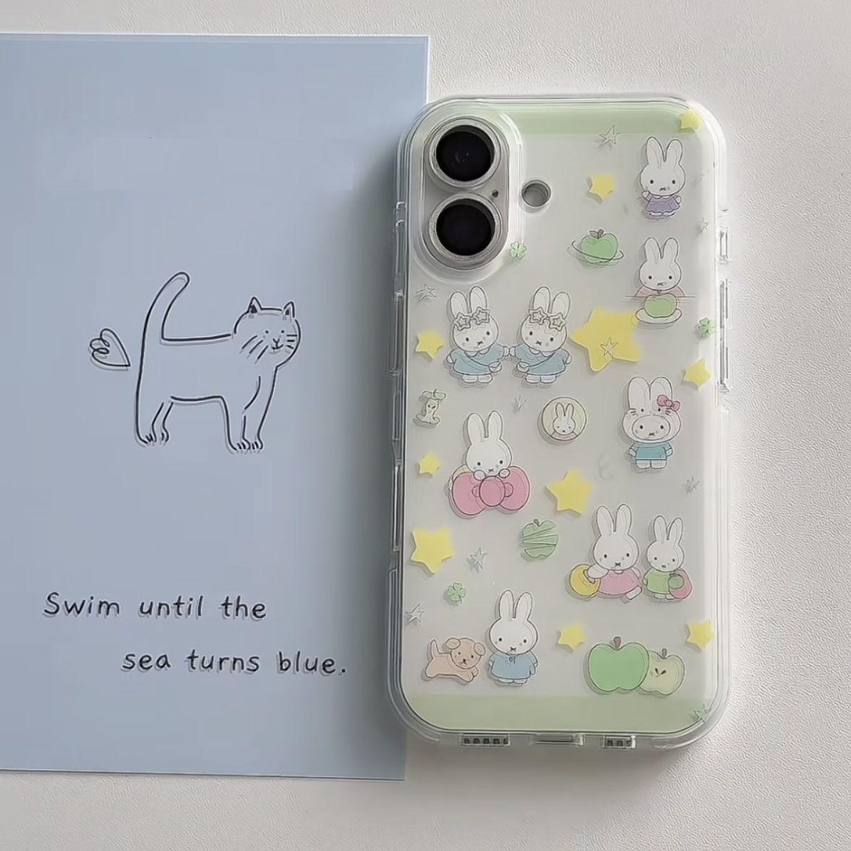 青苹果米菲兔适用iphone16promax手机壳苹果15/13/14/12/11华为mate70新款vivos20小米oppo红米K80iqoo荣耀90,3C数码配件,手机保护套/壳,淘宝优惠券,粉丝福利购,淘宝优惠卷