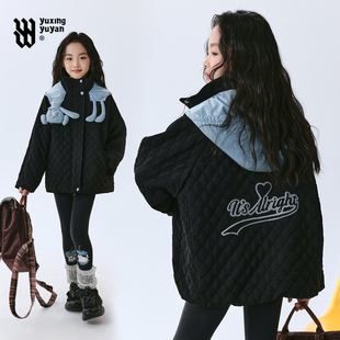 初中生女棉服冬季2025新款中大童儿童洋气时髦超好看加厚冬装外套