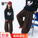 2025秋冬新款 中大童洋气时髦宽松休闲加绒裤 儿童秋装 女童格子裤 裤
