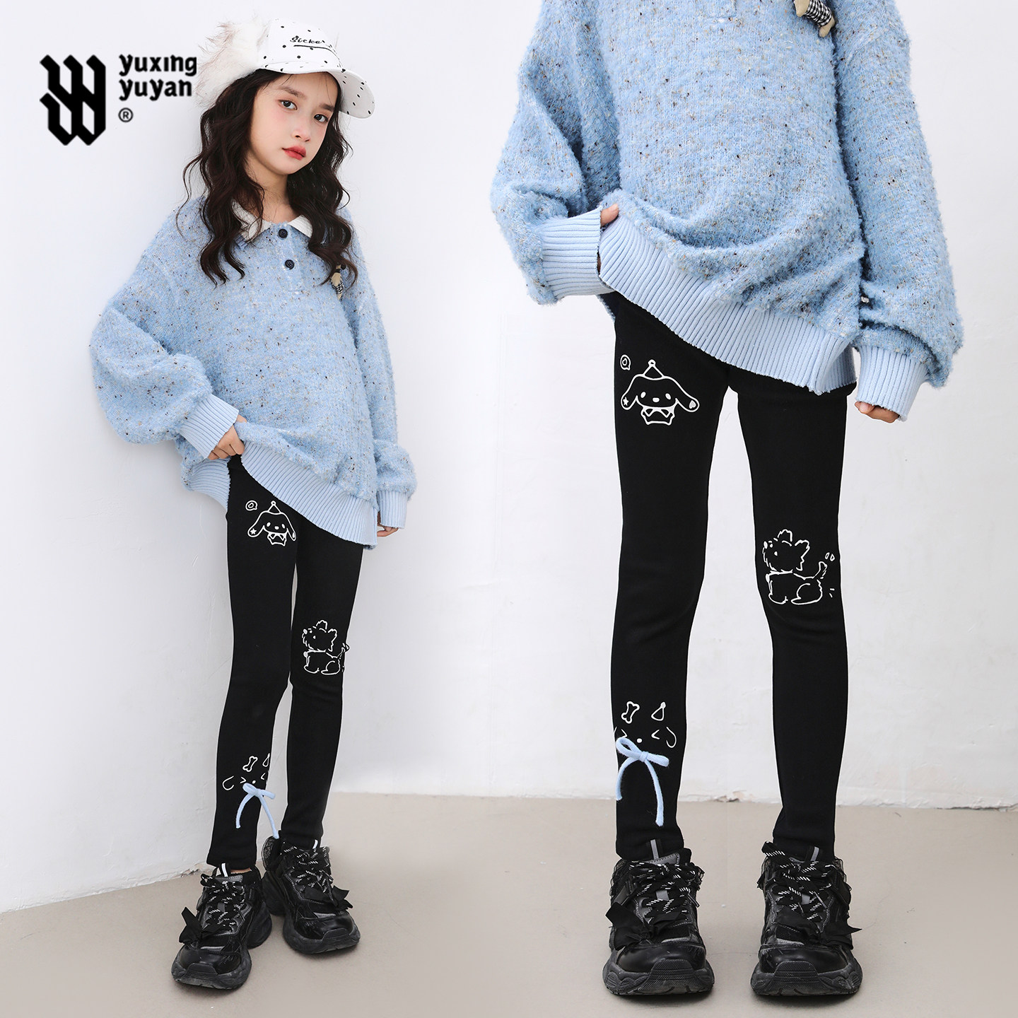 女童打底裤加绒加厚冬装2025新款中大童儿童黑色高弹力保暖裤子潮,童装/婴儿装/亲子装,裤子,淘宝优惠券,粉丝福利购,淘宝优惠卷