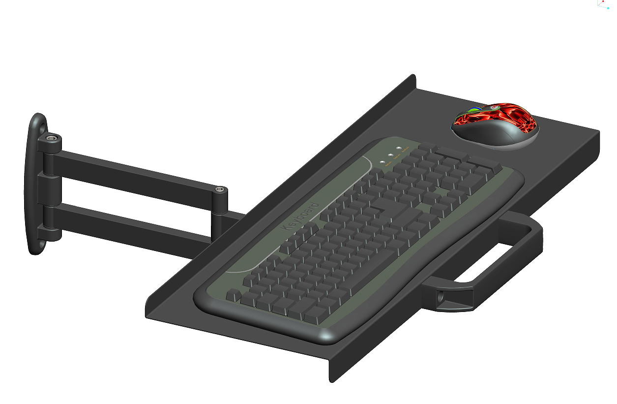 适用显示器键盘托架 键盘鼠标支架 键盘一体鼠标架托盘旋转伸缩挂怎么样,好用不?