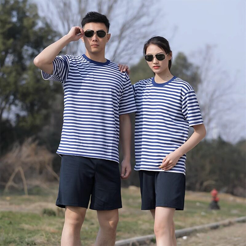 海魂衫水手服男女夏季体能训练服套装短袖训作服速干透气短裤t恤