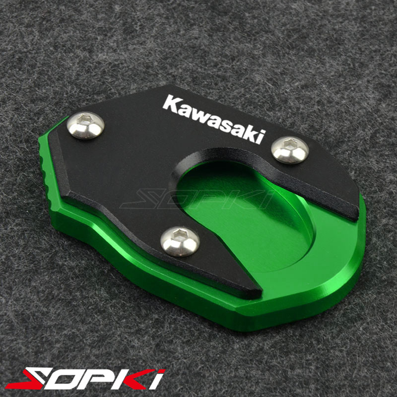 川崎Z1000SX Z800 ZX10R ZX6R 636 z650 改装边撑加大垫加宽脚撑