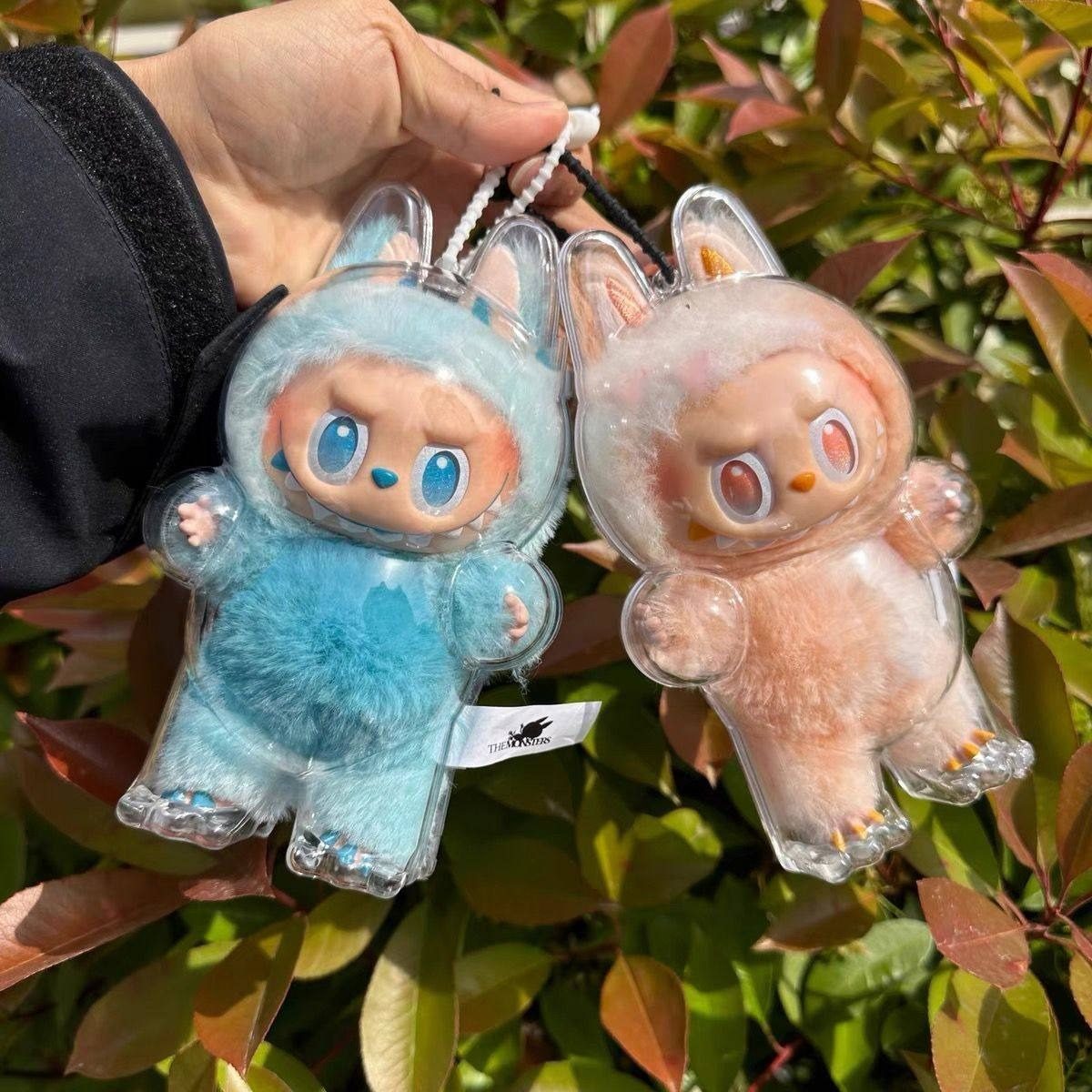 labubu拉布布第三代保护套透明搪胶防尘罩前方高能加大保护壳,收纳整理,手办收纳盒,淘宝优惠券,粉丝福利购,淘宝优惠卷