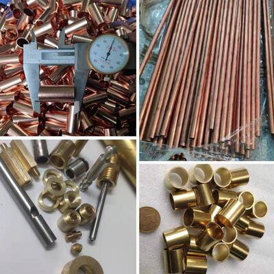 H62黄铜管T2紫铜管空心管精密车加工打孔开槽量大免切割费薄壁管