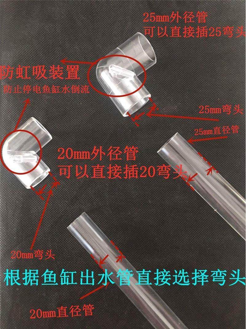 鱼缸鸭嘴出水增氧打氧气泡透口万明鸭嘴文史管向改装管a16ddf5e件
