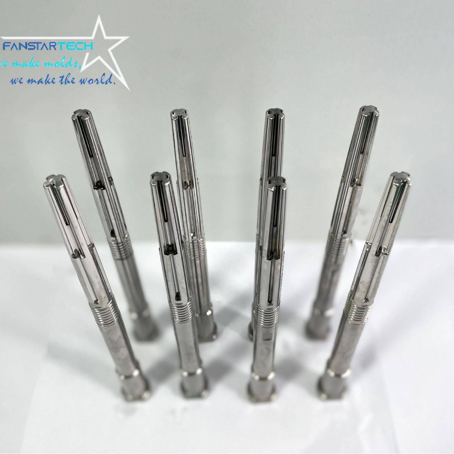 精密非标模具配件全加工笔模型芯螺牙芯子镶件冲针顶针注塑模具厂