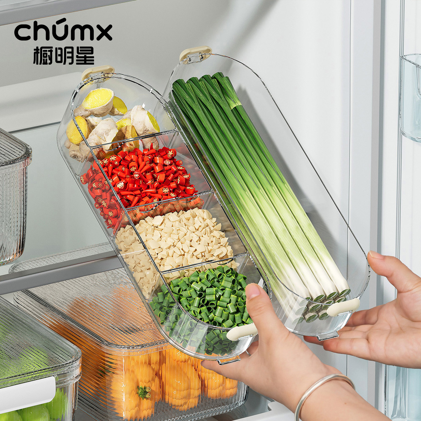 葱姜蒜收纳盒冷冻冰箱保鲜盒食品级葱花备菜专用分装蔬菜密封盒子,收纳整理,食物收纳盒,淘宝优惠券,粉丝福利购,淘宝优惠卷