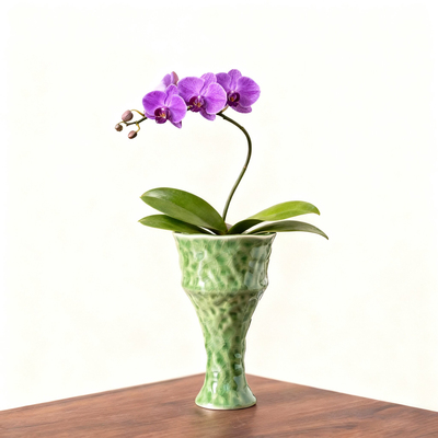 陶瓷花盆中式复古哥窑家用客厅摆件蝴蝶兰专用花器桌面装饰品盆栽