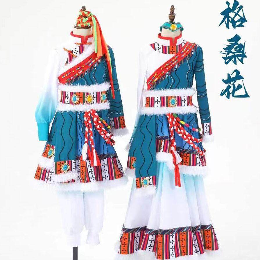 2024年新款格桑花藏族演出服装男女款西藏民族服