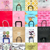 牛皮纸袋手提袋印制logo 请勿自行拍下 补价差等 丝印费 加印费