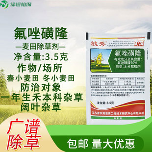 敏秀70%氟唑磺隆小麦田野燕麦雀麦狗尾草一年生禾本科杂草除草剂