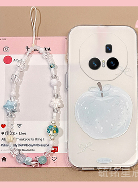 适用华为荣耀magicvflip手机壳magicv5翻盖v3折叠屏vs3新款vs2折叠款v2rsr白色vs至臻版vpurse苹果带挂绳防摔