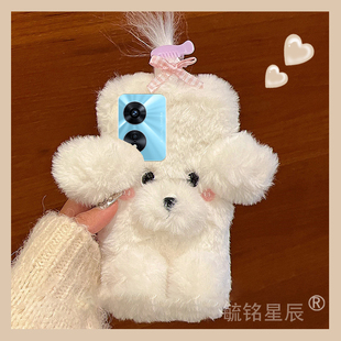 适用oppoa93手机壳a97毛绒a93s卡通a96蝴蝶结a95小狗a92s可爱a91立体a83网红a79高级感a77超火a73小众a72a59s