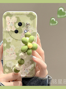 适用魅族21手机壳18pro新款17绿色16黑鲨5pro花朵3兔子4可爱4s情侣pro3手腕带2链条r2硅胶透明趣味小清新油画