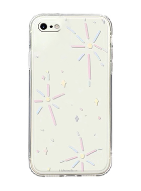 新款全圆佑同款雪花适用苹果8Plus手机壳iPhone7透明的se3硅胶套ins风se2简约6全包6s小众5轻奢5s网红4潮牌4s