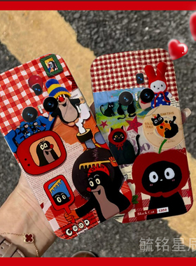 适用华为荣耀magicv5翻盖手机壳v3折叠屏vs3新款vflip折叠款v2至臻版v2rsr可爱vs2猫咪vpurse卡通vs鼬鼠红色v