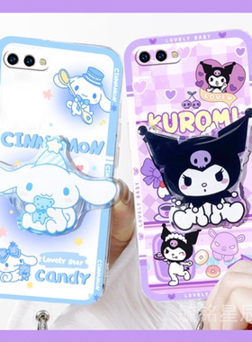 新款情侣可爱紫色库洛米玉桂狗适用华为荣耀9X手机壳10青春版9带支架的9XPro透明9i硅胶套8小众8x手环8XMax十