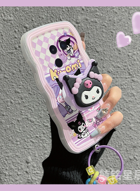 适用oppoa5手机壳a5pro波浪边a3新款a3x紫色a3i库洛米a2带支架a2x气囊a2m透明a1活力版a1x卡通a1i吊坠高级感s