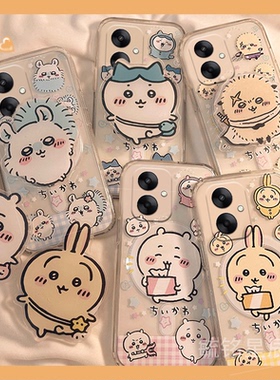 新款可爱背包兔子适用小米redmi红米13c手机壳12情侣透明10硅胶套9带支架的ins风10XPro卡通8防摔7/6/4/A/X/C