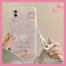 适用vivoy52s手机壳y73可爱y70s波点y35小狗y33s透明y31硅胶的y9s带挂绳y7s网红y5s女y3新款y36c/y37pro/y53s