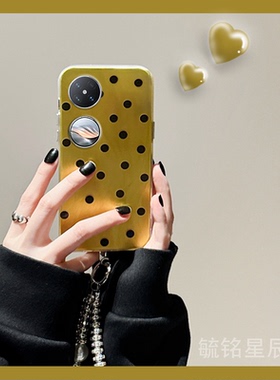 新款ins黑色波点适用华为Pocket2手机壳P60Pocket折叠屏PocketS折叠P50New黄色matex5典藏版X3透明X2硅胶Xs2