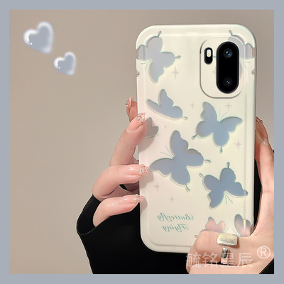 适用一加15手机壳13/t/1+Ace6/ace5竞速版6T/3新款ace2镭射12蝴蝶ins风3v竞速版2v女11透明的10pro硅胶9r小众